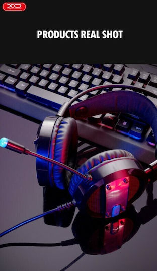 XO GE-02 Надушници Гейминг Слушалки с Свързаност 2x3,5 мм USB