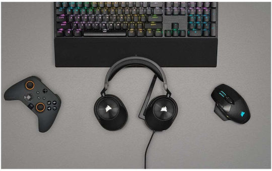 Corsair HS55 Surround Over Ear Gaming Headset με σύνδεση 3.5mm Carbon