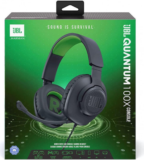 JBL Quantum 100X Over Ear Gaming Headset με σύνδεση 3.5mm