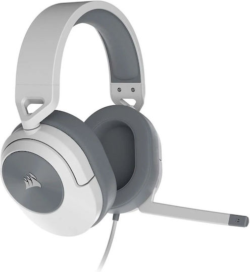 Corsair HS55 Drahtloses Über Ohr Gaming-Headset mit Bluetooth / USB Verbindung Weiß für PC / PS4