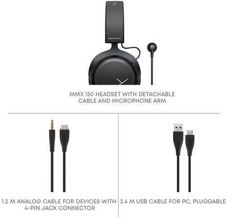 BeyerDynamic MMX-150 Over Ear Gaming Headset with Connection 3.5mm / USB