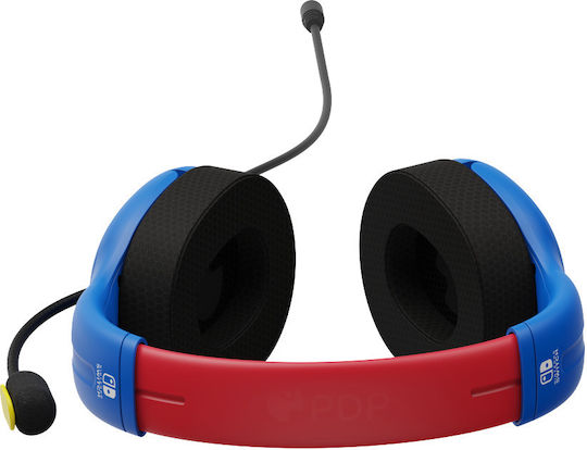 PDP Mario Power Pose Controller & Airlite Headset & Надушници Геймърски слушалки с връзка 3,5 мм Mario Dash за Nintendo Switch