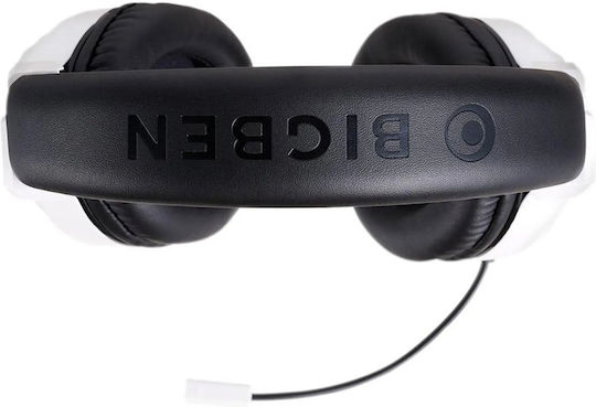 Bigben Interactive Interactive V3.0 Over Ear Gaming Headset με σύνδεση 3.5mm Λευκό