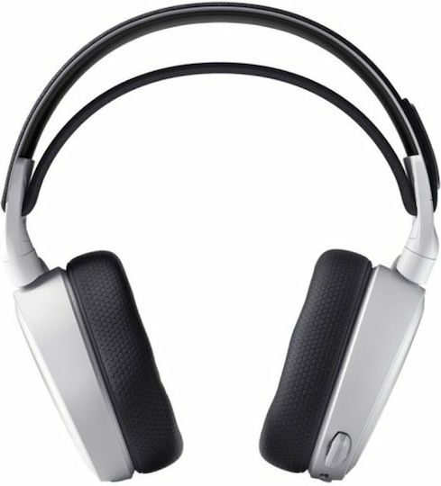 SteelSeries Arctis 7+ Wireless Over Ear Gaming Headset with Connection USB White