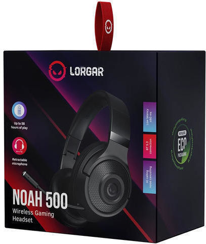 Lorgar Noah 500 Über Ohr Gaming-Headset mit Verbindung 3,5mm / USB Schwarz
