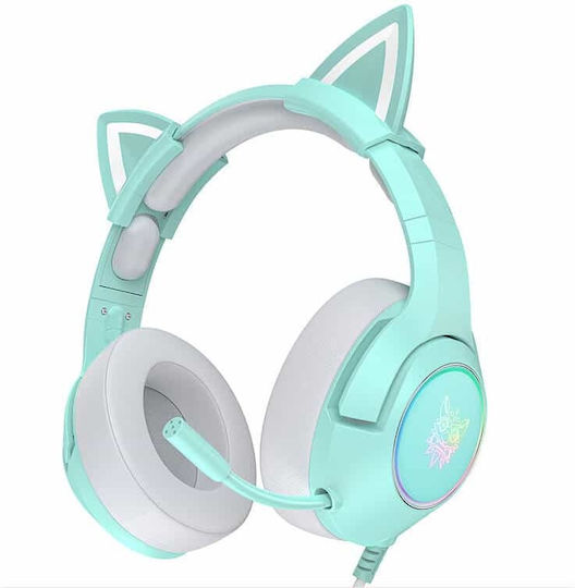 Onikuma K9 Over Ear Gaming Headset with Connection USB Green