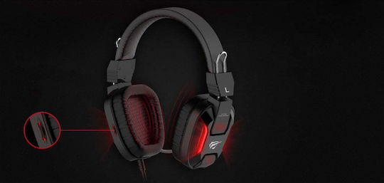 Havit H2168D Over Ear Gaming Headset με σύνδεση 3.5mm / USB