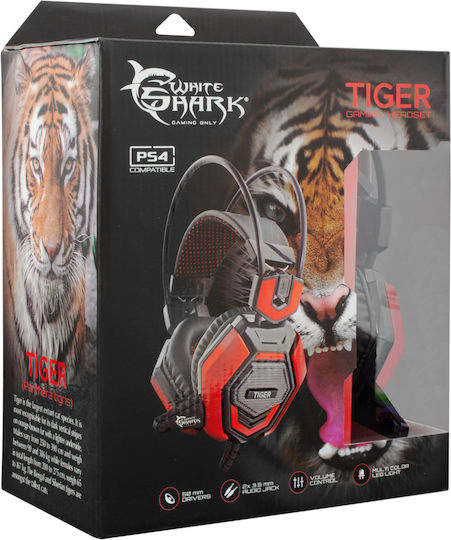 White Shark GH-1644 Over Ear Gaming Headset με σύνδεση 3.5mm / USB