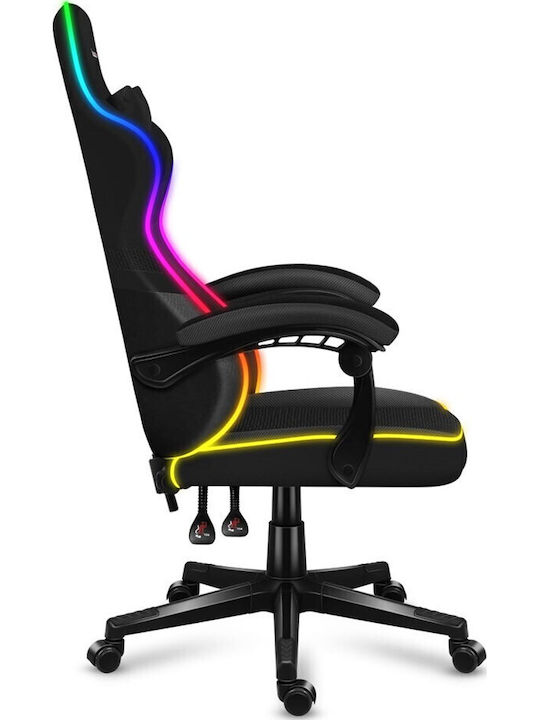Huzaro Force 4.4 Artificial Leather Gaming Chair with RGB Lighting Black