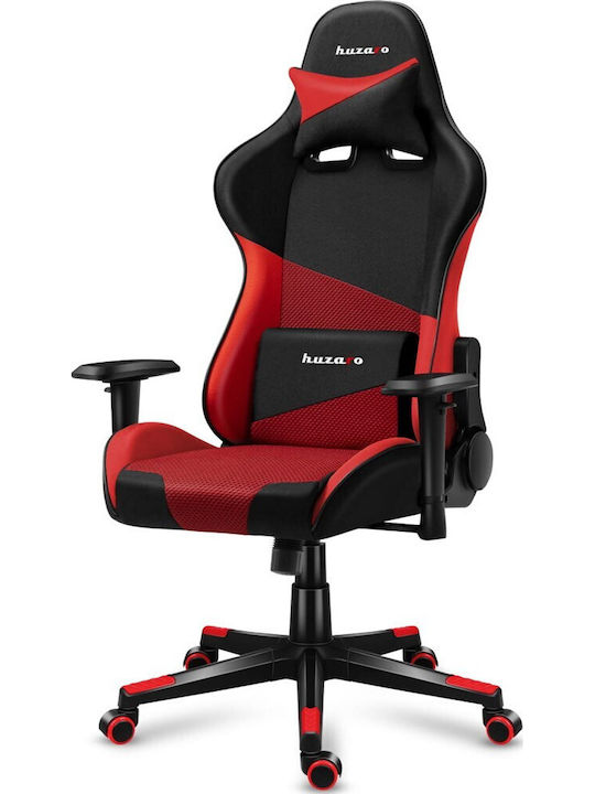 Huzaro Force 6.2 Mesh Fabric Gaming Chair with Adjustable Armrests and RGB Lighting Red