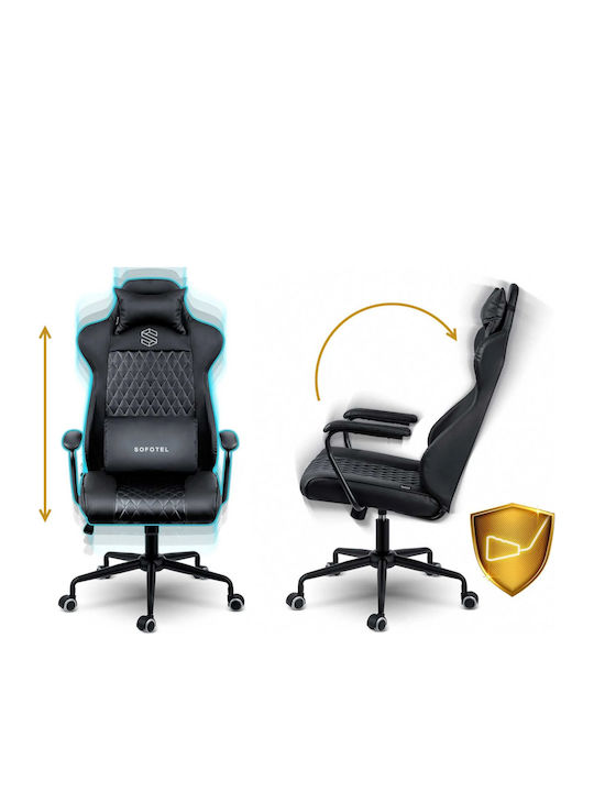 Sofotel DAC-NOP-10010656 Καρέκλα Gaming Δερματίνης Μαύρη