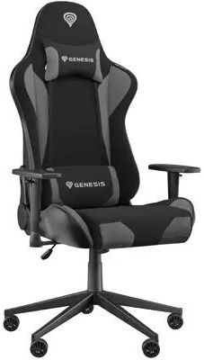 Genesis Nitro 440 G2 Fabric Gaming Chair with Adjustable Arms Gray