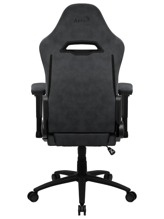 Aerocool Royal AeroSuede Καρέκλα Gaming Δερματίνης με Ρυθμιζόμενα Μπράτσα και Υποπόδιο Slate Grey
