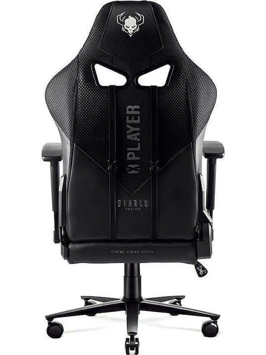Diablo X-Player 2.0 Normal Size Καρέκλα Gaming Δερματίνης με Ρυθμιζόμενα Μπράτσα Μαύρη