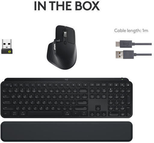 Logitech MX Keys S Combo Ασύρματο Bluetooth Πληκτρολόγιο International English