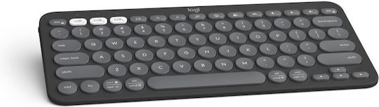 Logitech Pebble Keys 2 K380s Безжично Само клавиатура Международен английски Сив
