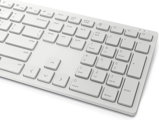 Dell KM5221W Ασύρματο Πληκτρολόγιο Ελληνικό Λευκό