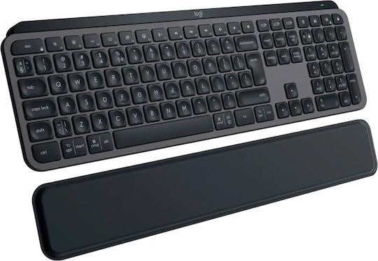 Logitech MX Keys S & MX Keys Mini Wireless Bluetooth Keyboard Only International English Graphite with Wrist Support