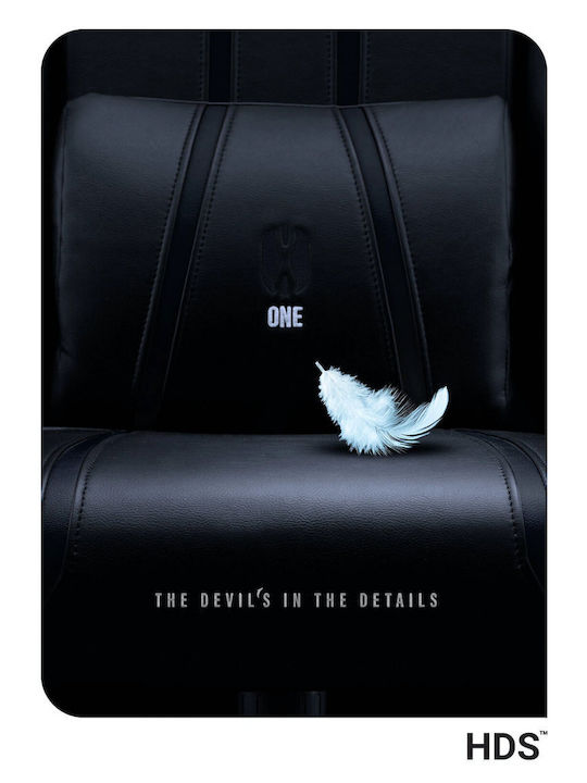 Diablo X-One 2.0 Normal Size Καρέκλα Gaming Δερματίνης με Ρυθμιζόμενα Μπράτσα Μαύρη