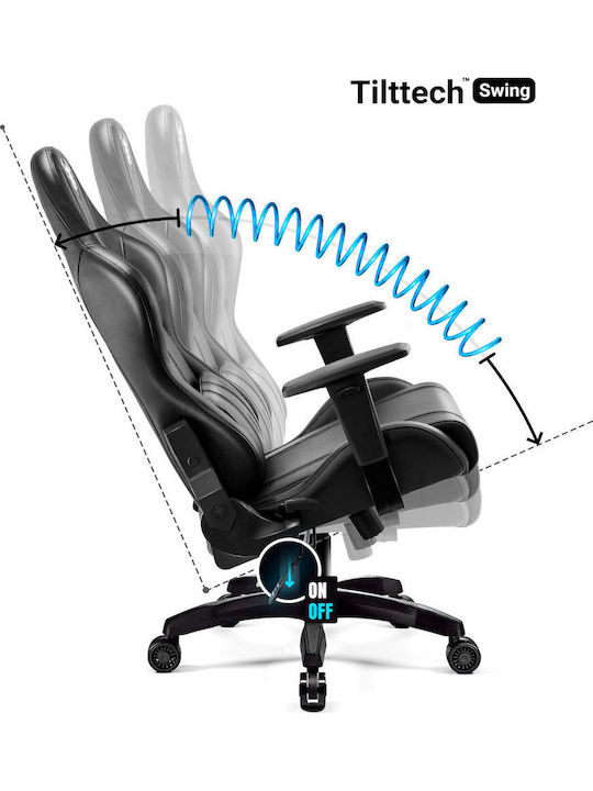 Diablo X-One 2.0 Normal Size Καρέκλα Gaming Δερματίνης με Ρυθμιζόμενα Μπράτσα Μαύρη