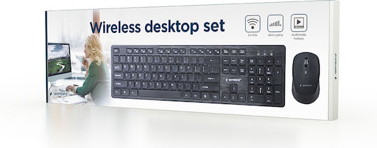 Gembird KBS-WCH-04 Wireless Keyboard & Mouse Set English US