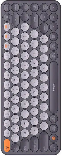 Baseus K01A Tri-Mode Kabellos Bluetooth Nur Tastatur Englisch US Gray