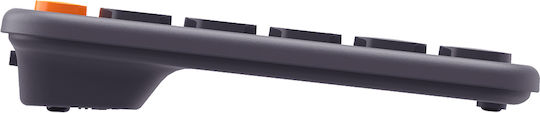 Baseus K01A Tri-Mode Kabellos Bluetooth Nur Tastatur Englisch US Gray