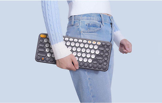 Baseus K01A Tri-Mode Kabellos Bluetooth Nur Tastatur Englisch US Gray