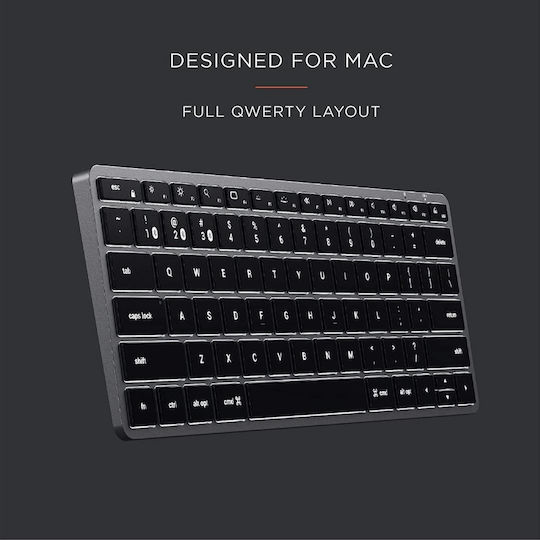 Satechi Slim X1 Wireless Bluetooth Keyboard Only English US Silver