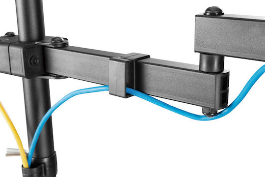 Brateck LDT24-C024 Desktop Stand for 2 Monitors up to 27" with Arm