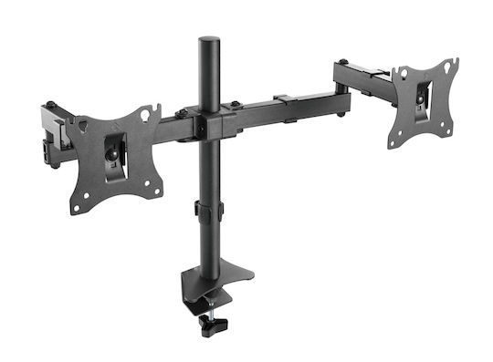Brateck LDT24-C024 Desktop Stand for 2 Monitors up to 27" with Arm
