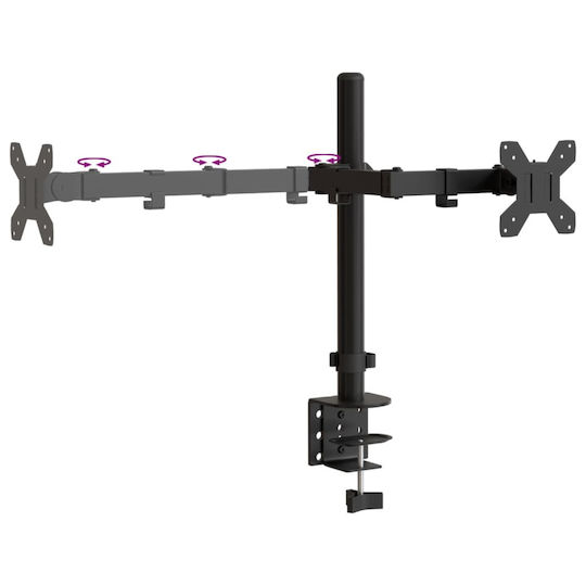 vidaXL Βάση Γραφείου Οθόνης έως 32" (358001)