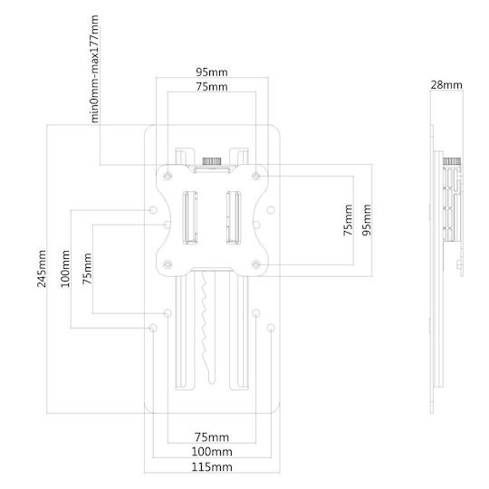 Neomounts Βάση Γραφείου Οθόνης έως 25.4" με Βραχίονα (FPMA-LIFT100BLACK)