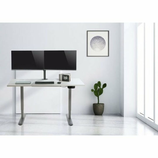 Equip Stand Desk Mounted for 2 Monitors up to 27" with Arm (650115)
