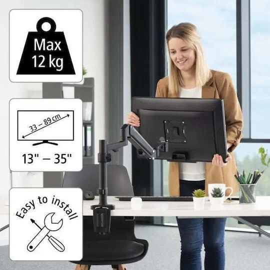 HAMA Стойка Монитор до 13" с Рамо Черна (00118496)
