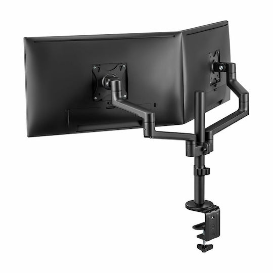 Neomounts Stand Desk Mounted for 2 Monitors up to 27" with Arm (DS60-425BL2)