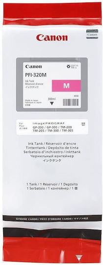 Canon PFI-320 Γνήσιο Μελάνι Εκτυπωτή InkJet Ματζέντα (2892C001)
