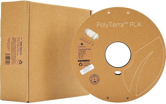 Polymaker Polyterra PLA 3D Drucker Filament 1.75mm Baumwollweiß 1kg 1 Stück (Spule)