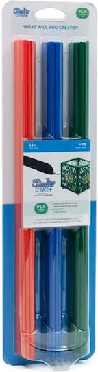 3Doodler Mix PLA 3D Printer Filament 1.75mm RGB 75τμχ (Refill)