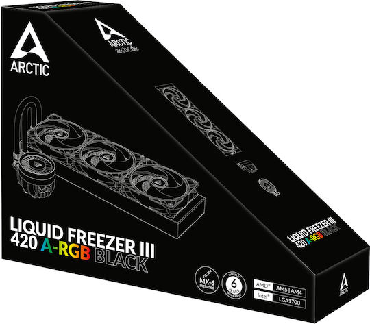 Arctic Liquid Freezer III 420 A-RGB AIO CPU Liquid Cooling With 3 Fans 140mm