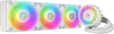 Arctic Liquid Freezer III 420 A-RGB CPU Water Cooling Triple Fan 120mm for Socket AM4/AM5/1700/1200/115x White