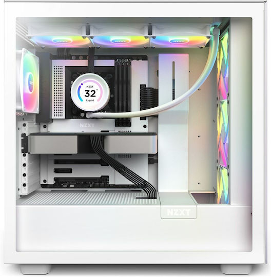 NZXT Kraken Elite 360 RGB Water Cooling AIO CPU with 3 120mm White Fans