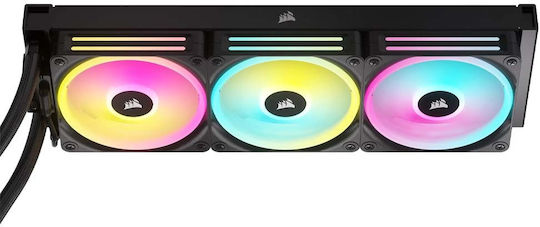 Corsair iCUE LINK H150i LCD Υδρόψυξη Επεξεργαστή Τριπλού Ανεμιστήρα 120mm για Socket AM4/AM5/1700/1200/115x με RGB Φωτισμό