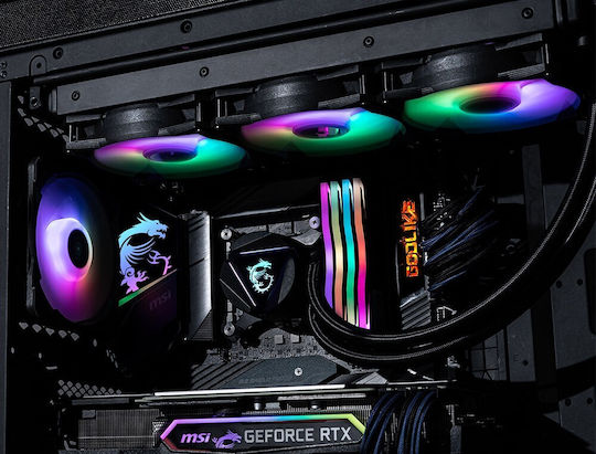 MSI MAG Coreliquid 360R V2 v2 AIO CPU Liquid Cooling with 3 Fans 120mm and ARGB Lighting