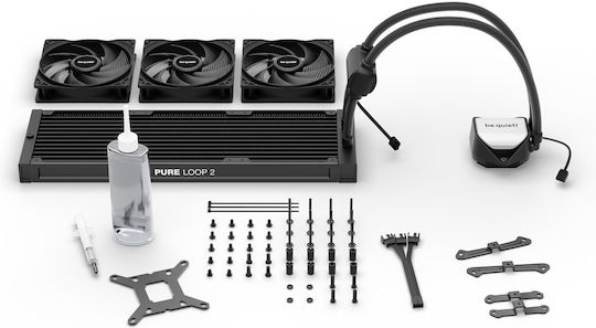 Be Quiet Pure Loop 2 Water Cooling System AIO CPU with 3 Fans 120mm and ARGB Lighting