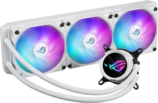Asus ROG Strix LC III 360 v1 Wasserkühlung AIO CPU mit 3 Lüfterabmessungen 120mm und ARGB Beleuchtung Weiße
