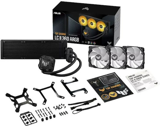 Asus TUF Gaming LC II 360 Охлаждане AIO CPU с 3 Вентилатора 120mm и ARGB Осветление