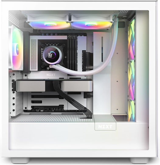 NZXT Kraken 280 RGB Water Cooling AIO CPU With 2 Fans 140mm White