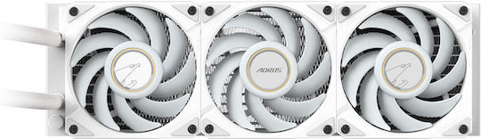 Gigabyte Aorus Waterforce X II 360 ICE Water Cooling AIO CPU With 3 Fans 120mm And ARGB Lighting White