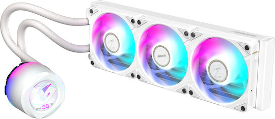 Gigabyte Aorus Waterforce X II 360 ICE Water Cooling AIO CPU With 3 Fans 120mm And ARGB Lighting White
